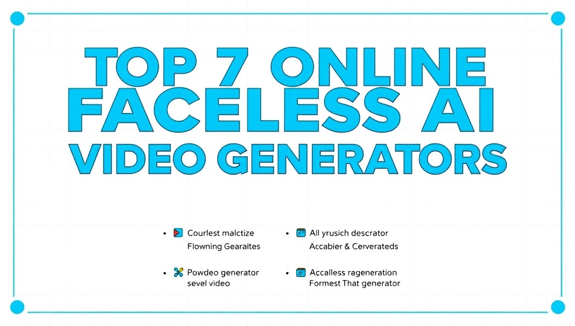 Top 7 Online Faceless AI Video Generators for Short-Form Content