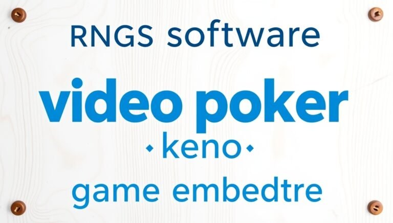 rngs software video poker keno game embedtree